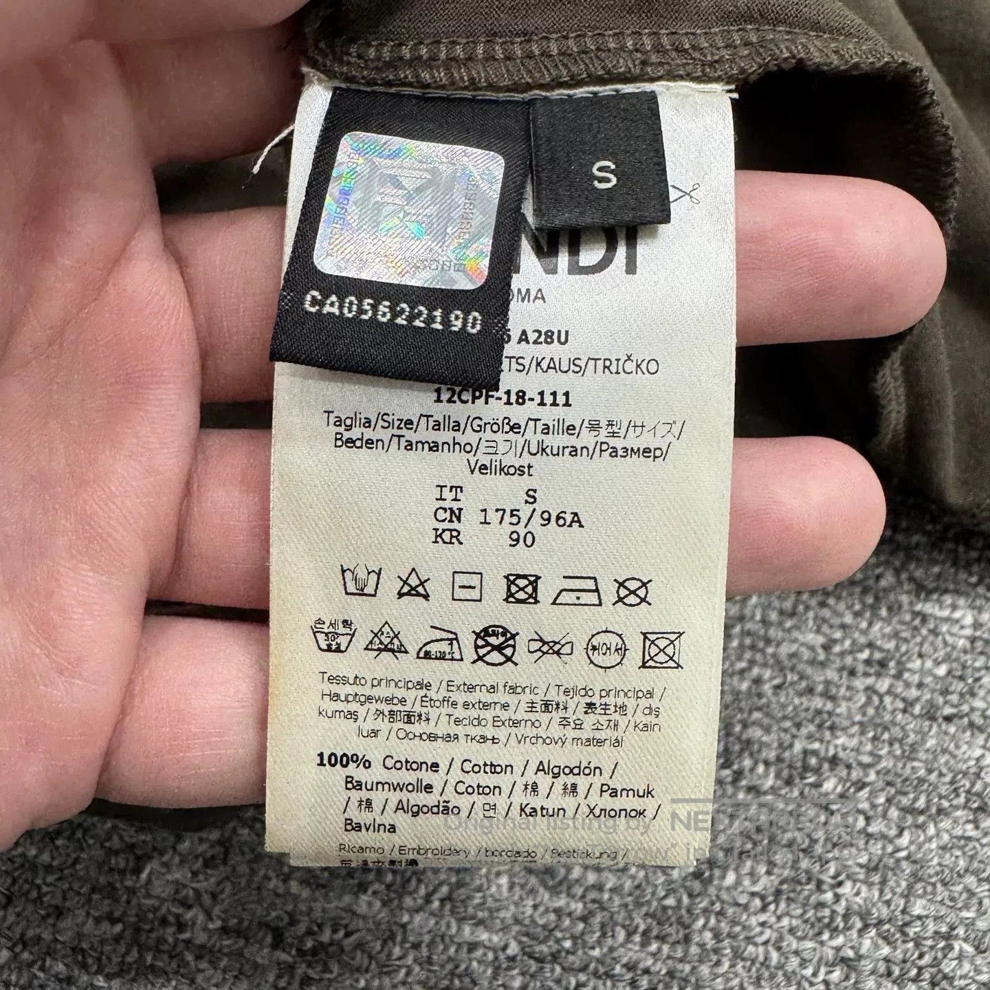 Fendi Fendi Embroidered Logo Short Sleeve. Size US S / EU 44-46 / 1 - 3 Thumbnail