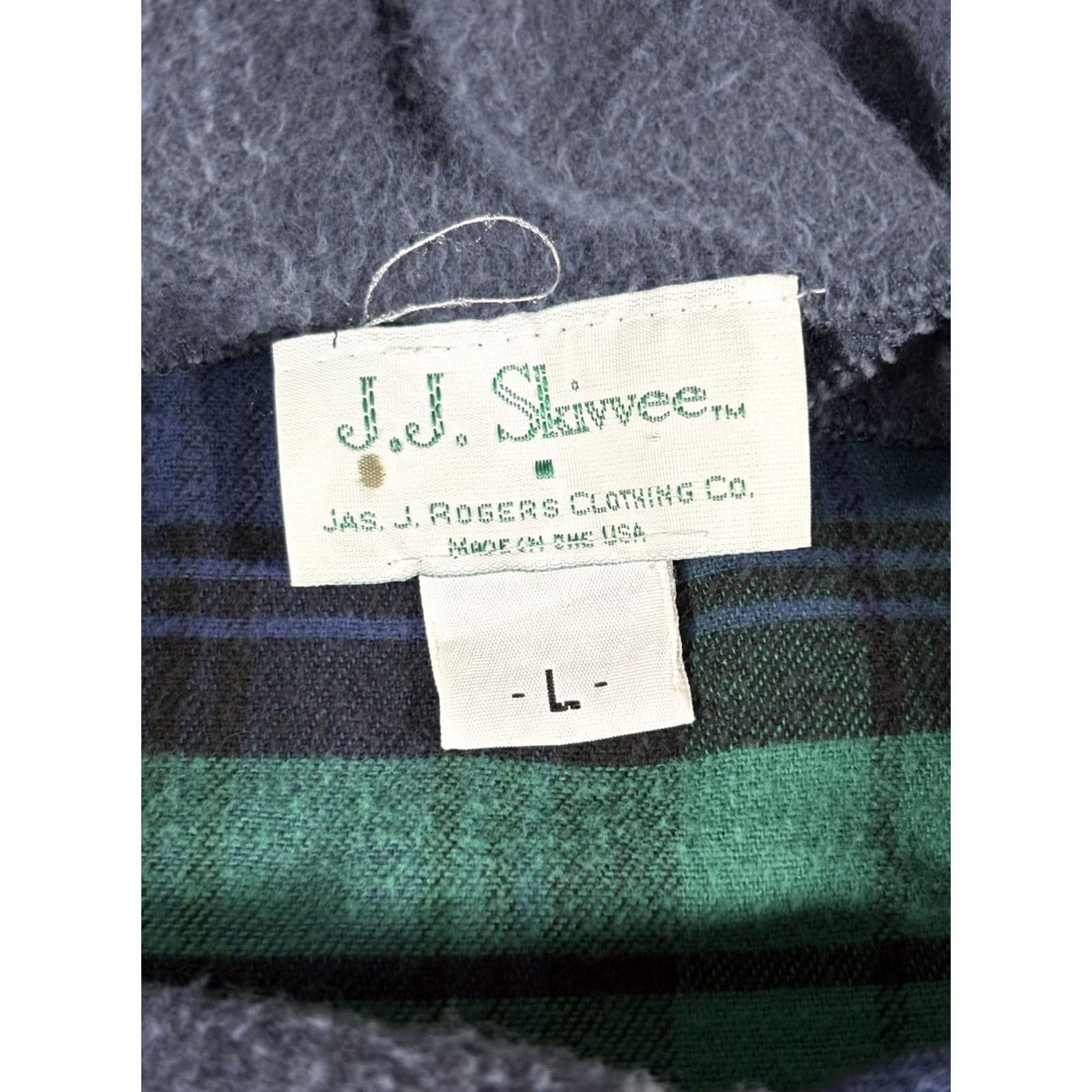 Vintage VINTAGE JJ Skivvee Flannel Pajama Nightshirt Plaid Cabincore • Men’s Large Size US L / EU 52-54 / 3 - 2 Thumbnail