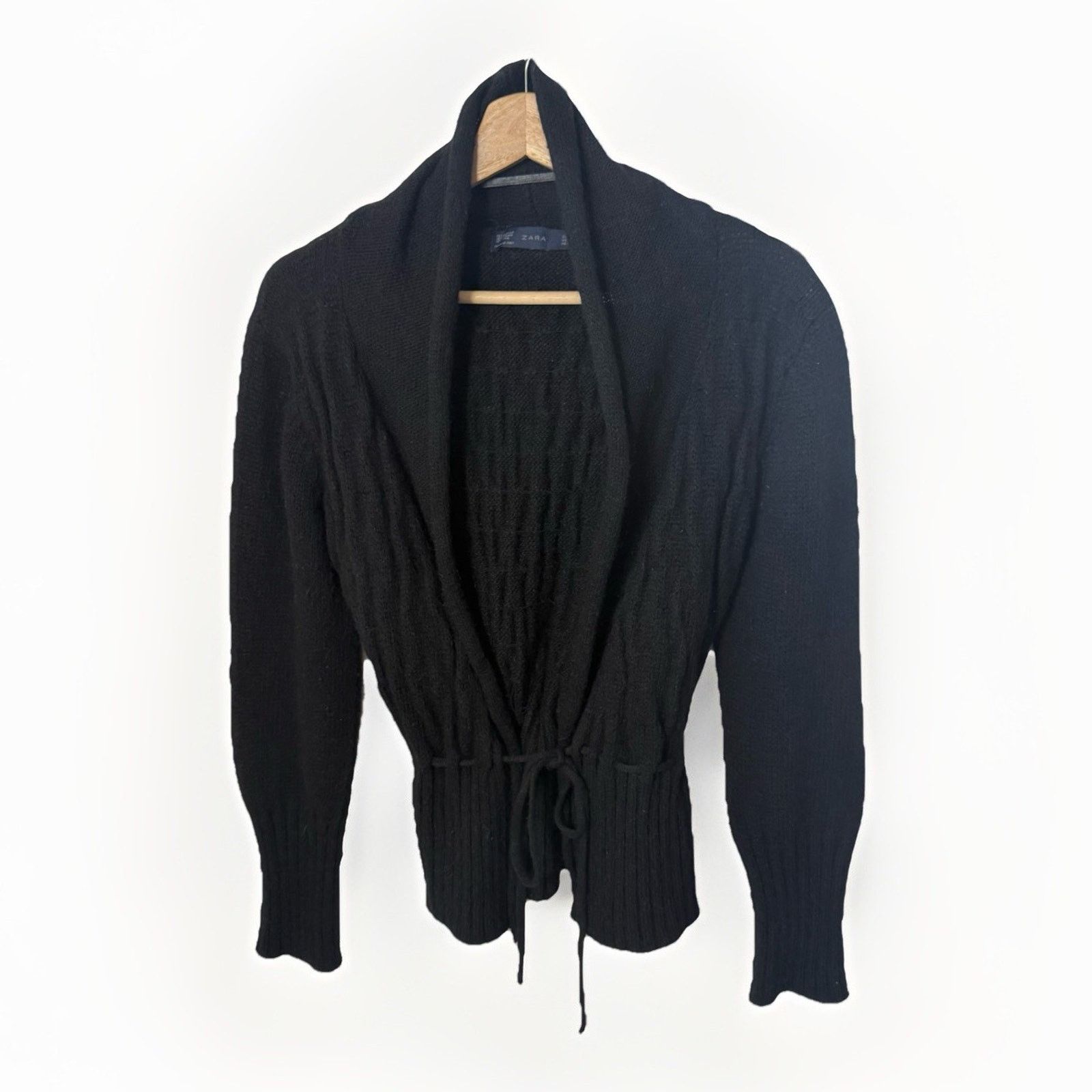 Zara Zara Cardigan Sweater Mohair Wool Academia Business Casual Size L / US 10 / IT 46 - 1 Thumbnail