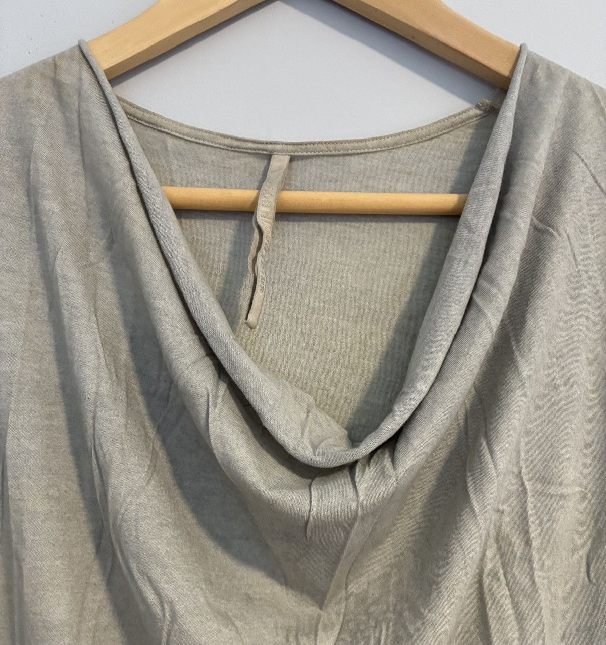 Damir Doma Damir Doma Draped Cowl Short Sleeve Tee in Taupe Size US M / EU 48-50 / 2 - 6 Thumbnail