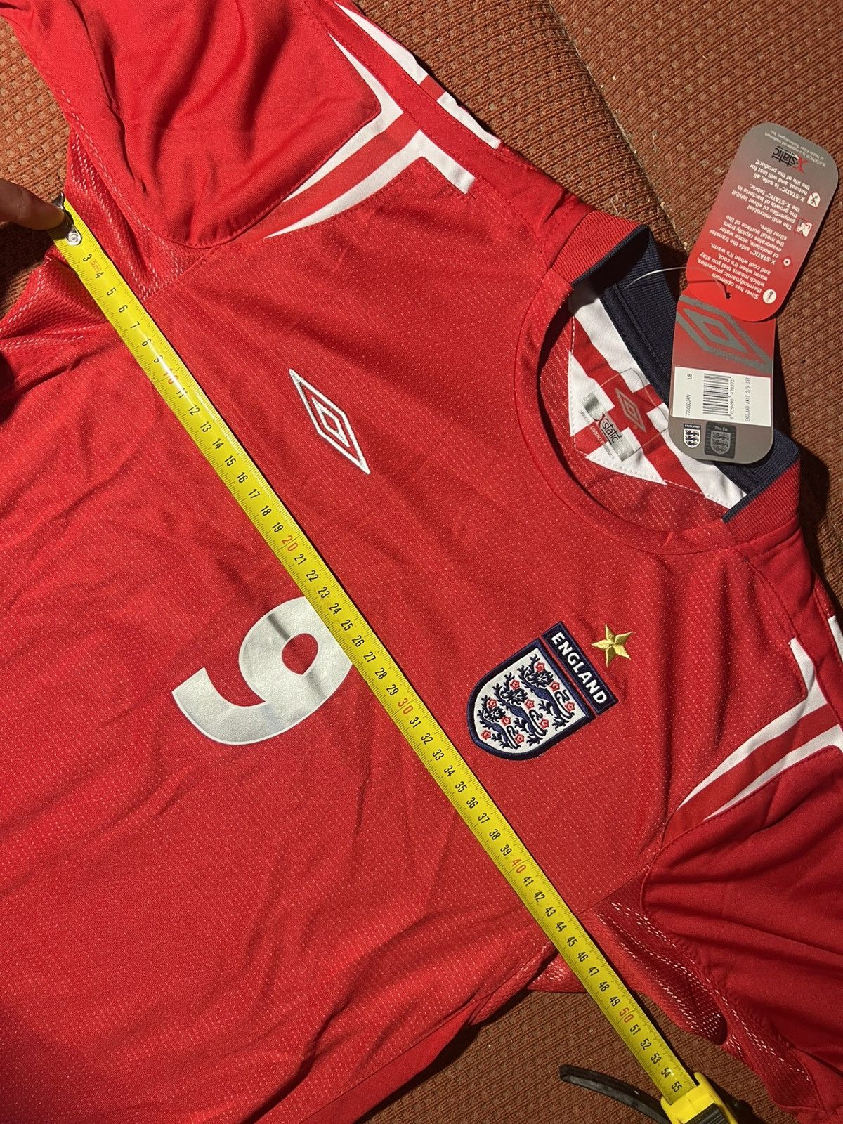 Umbro Rooney England football shirt 2004 2006 soccer Jersey Umbro Size US XXS / EU 40 - 9 Thumbnail