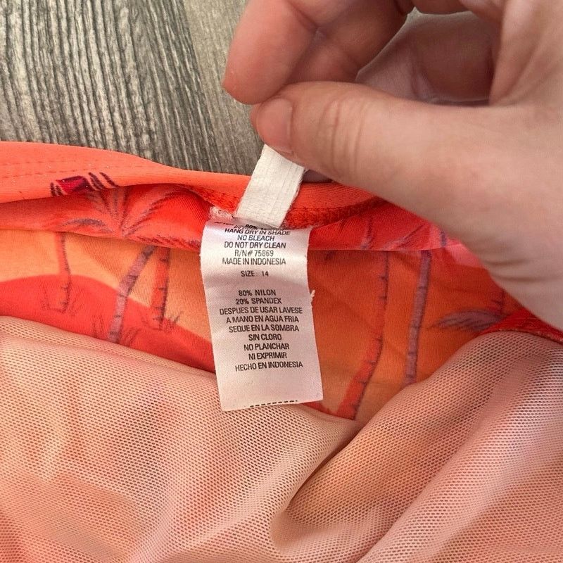 Other ocean dream orange vintage palm tree swim bottoms Size XL / US 12-14 / IT 48-50 - 4 Thumbnail