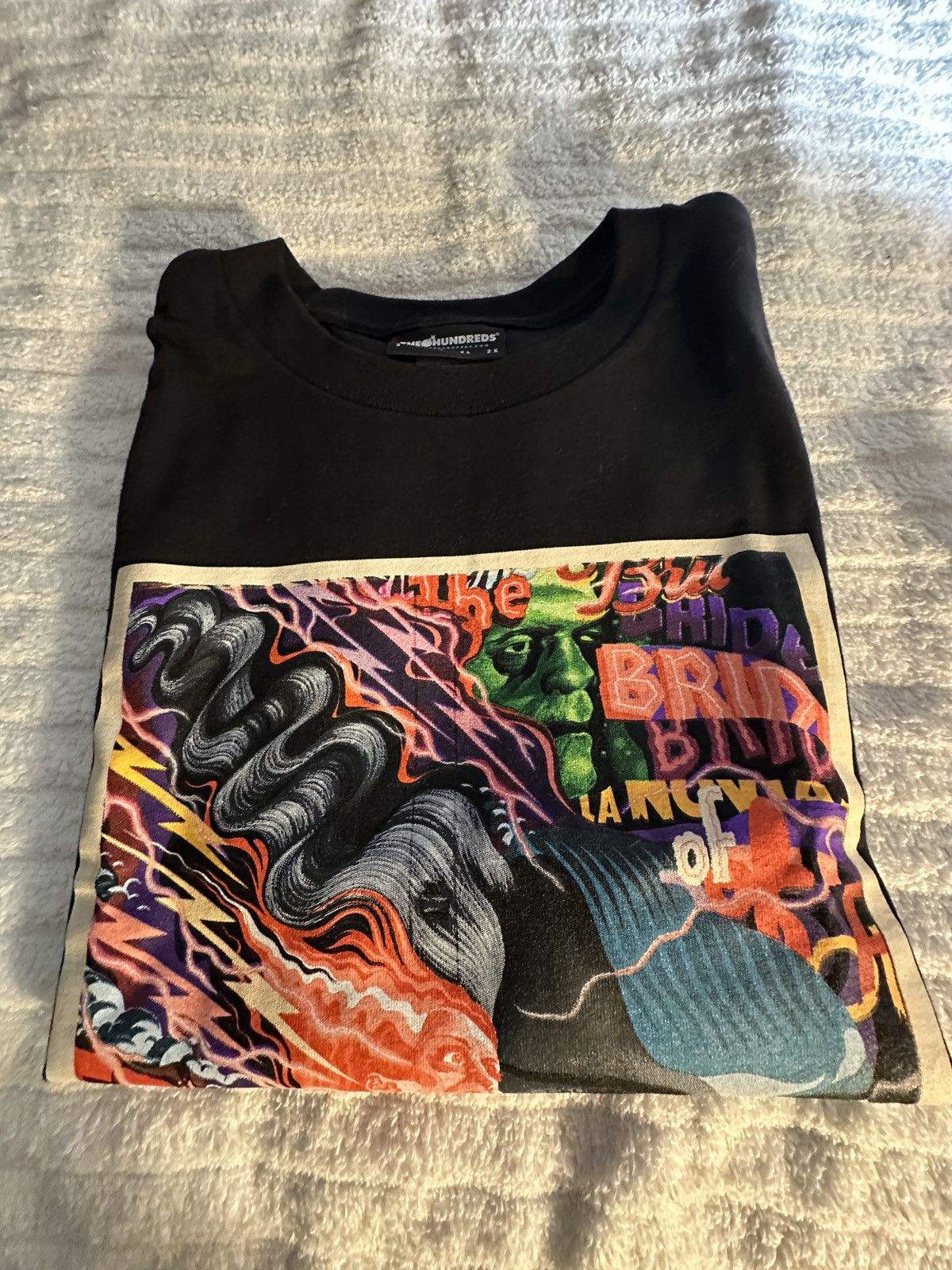 Supreme × The Hundreds × Vlone The HundredsXUniversal Studios LaFiancee Frankenstein tee Size US M / EU 48-50 / 2 - 9 Thumbnail