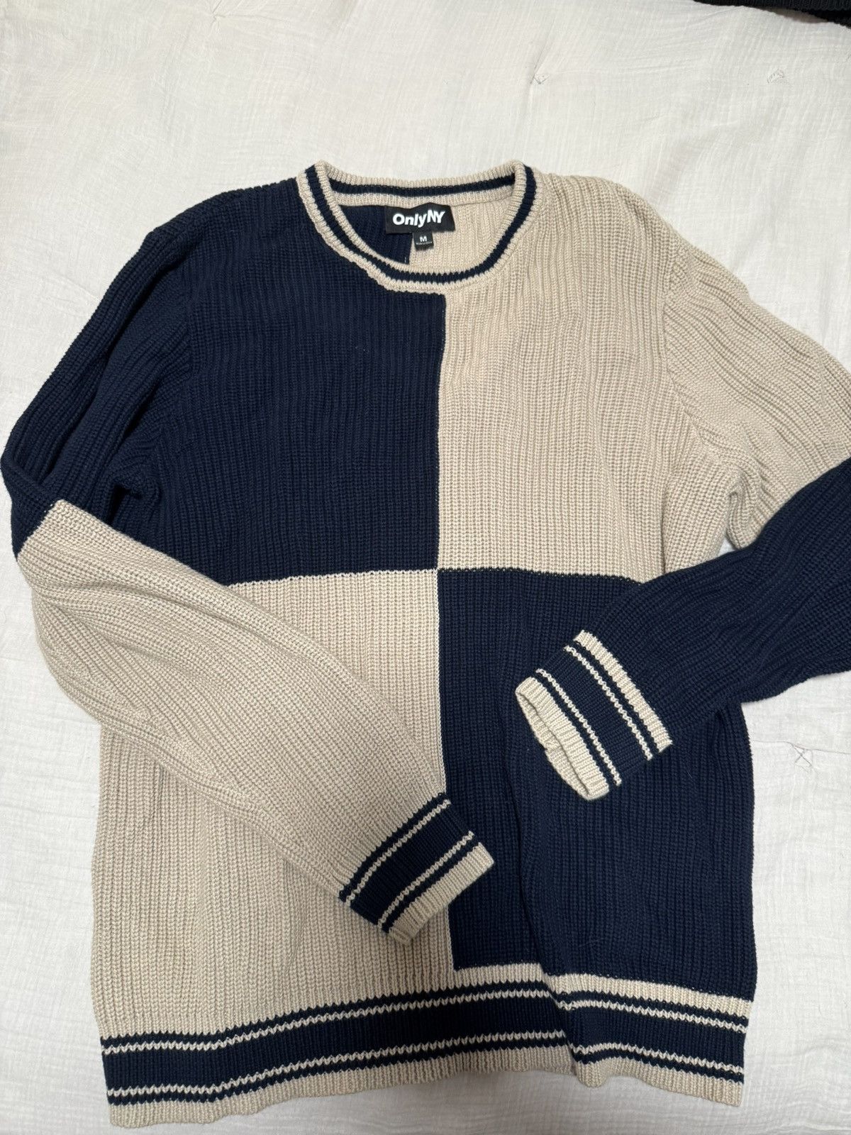 Only NY OnlyNY Block Print Knit Sweater Size US M / EU 48-50 / 2 - 1 Thumbnail