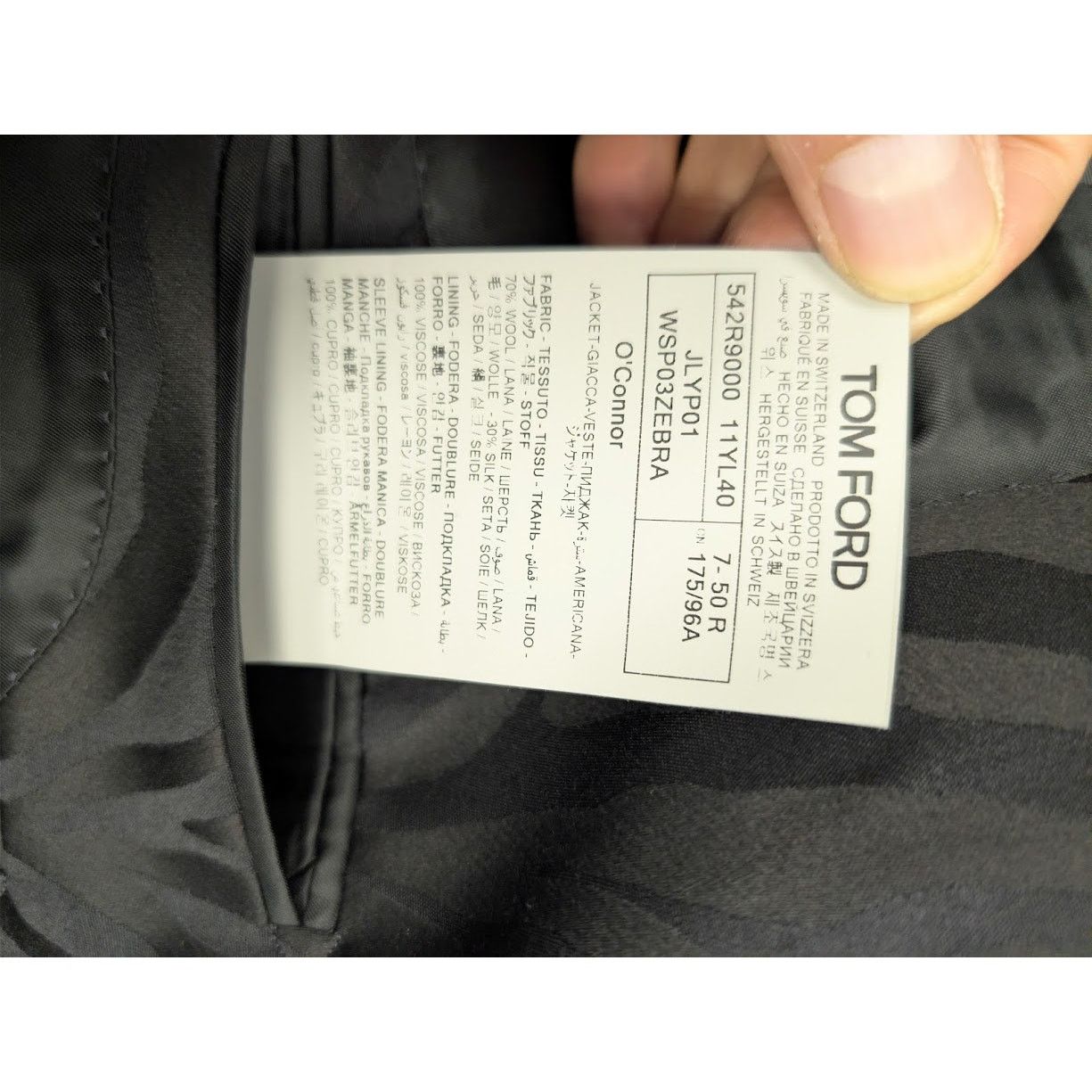 Tom Ford o1rshd1 Blazer Jacket in Black Size US M / EU 48-50 / 2 - 18 Thumbnail