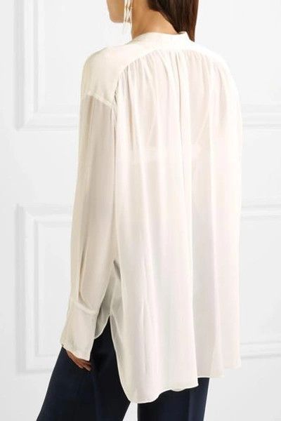 By Malene Birger BY MALENE BIRGER Bolivian Ruched Chiffon Blouse Top Tunic Size M / US 6-8 / IT 42-44 - 6 Thumbnail