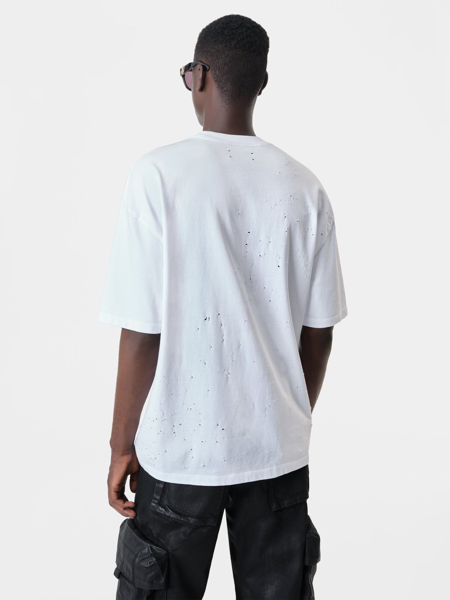 Amiri o1orln1025 Hollywood Shotgun Oversized T-Shirt in White Size US S / EU 44-46 / 1 - 3 Thumbnail