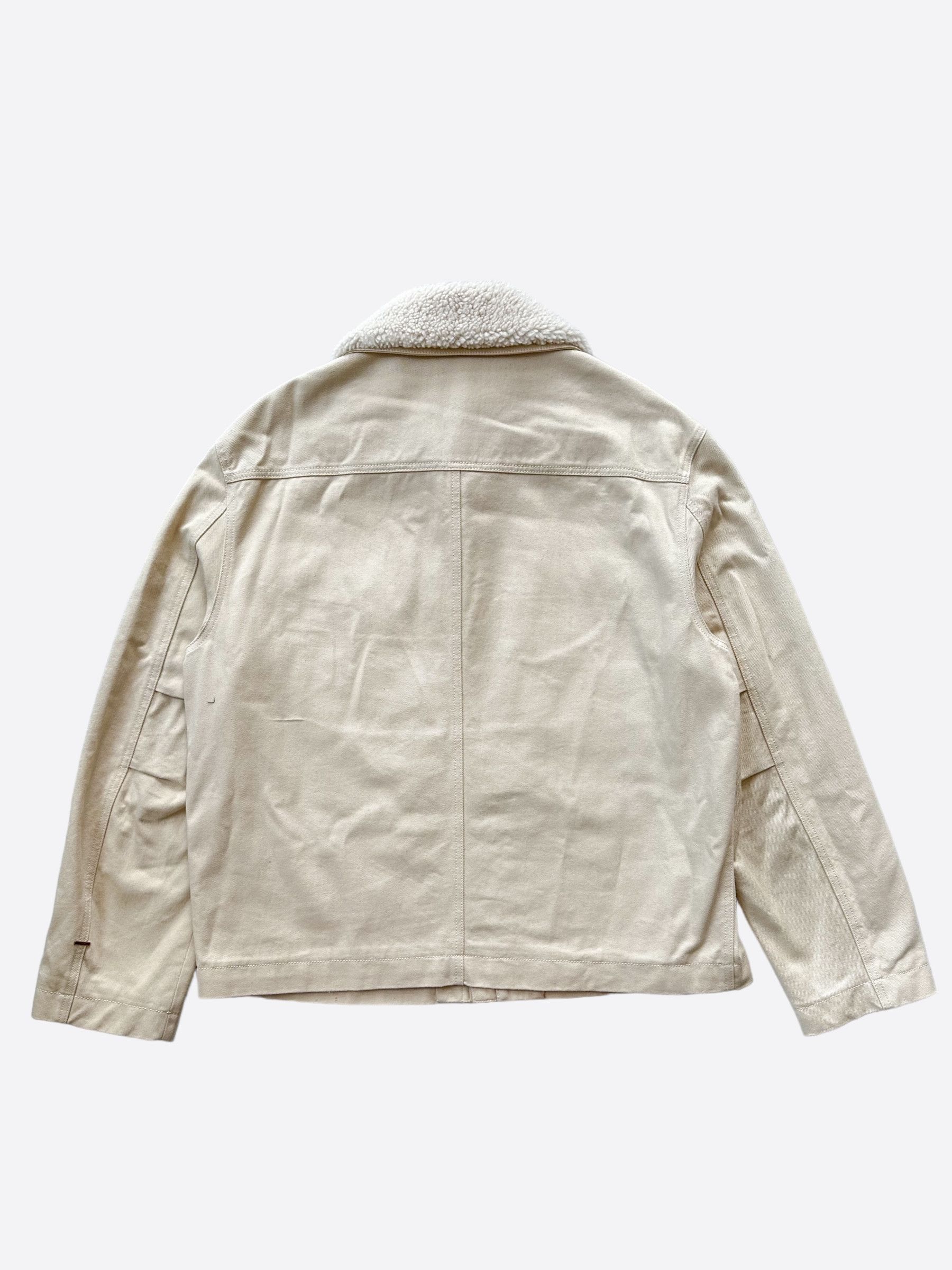 Louis Vuitton Louis Vuitton Beige Monogram Workwear Sherpa Jacket Size US XXL / EU 58 / 5 - 2 Thumbnail
