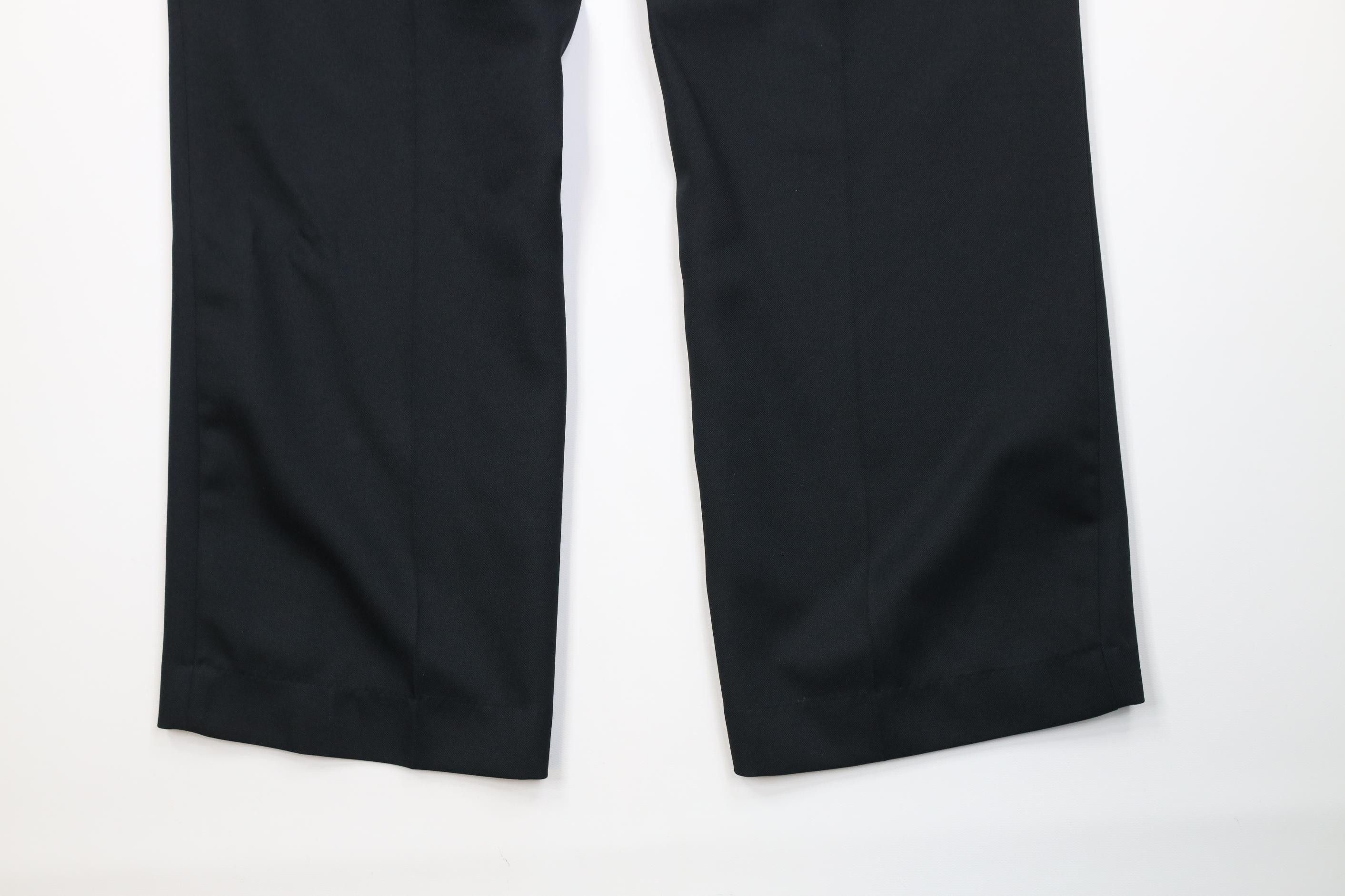 Vintage Vintage 70s Streetwear Flared Wide Leg Chino Pants Black Size US 40 / EU 56 - 12 Thumbnail
