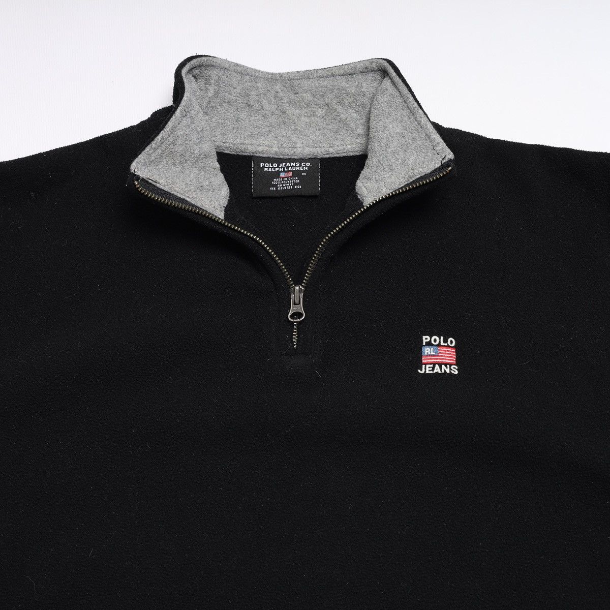 Ralph Lauren Polo Jeans Company Logo Fleece Zip Size US M / EU 48-50 / 2 - 8 Thumbnail
