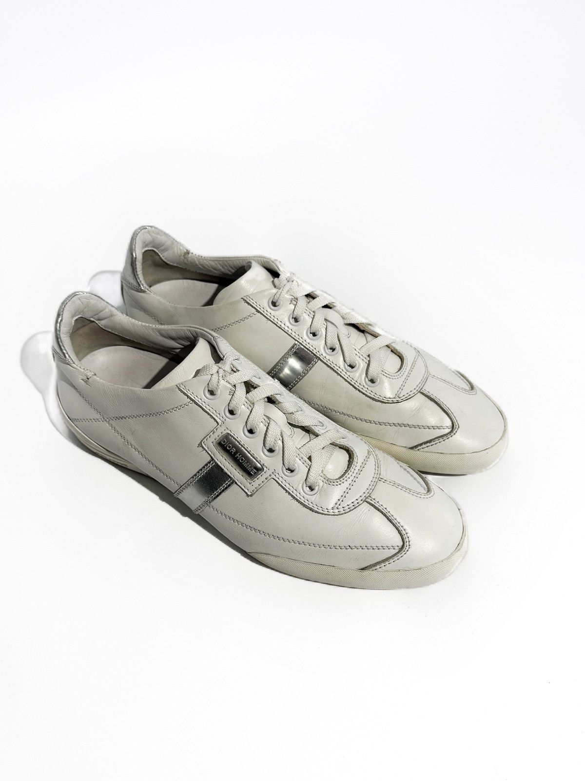 Dior SS07 Dior Homme “We Look Good Together” Leather B21 Trainers Size US 7.5 / EU 40-41 - 2 Thumbnail