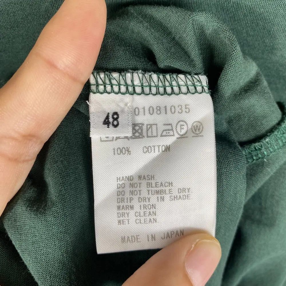 FACTOTUM Japanese Brand FACTOTUM Dark Emerald Green Minimalist Tee Size US M / EU 48-50 / 2 - 6 Thumbnail