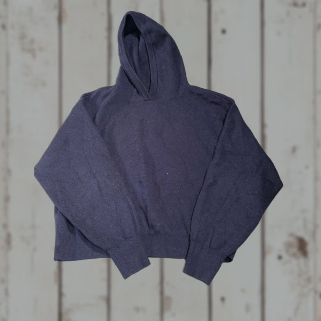 Vintage Maeve Navy Blue Hooded Sweater Womens S Pullover Knit Anthropologie Blue Hooded Pullover Knit Navy Blue Maeve Women Size S / US 4 / IT 40 - 1 Thumbnail
