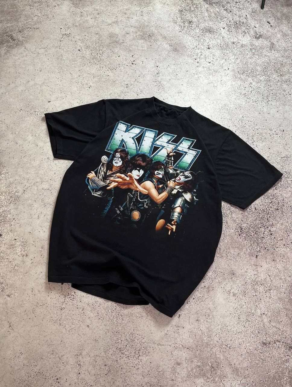 Band Tees Vintage Kiss T-Shirt 1990`s Oversized Fit Size US XL / EU 56 / 4 - 1 Thumbnail