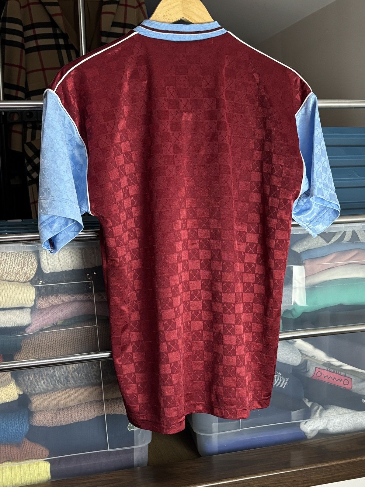 Vintage Archive 1990/91 West Ham United Soccer Jersey Vintage Bukta Size US S / EU 44-46 / 1 - 5 Thumbnail
