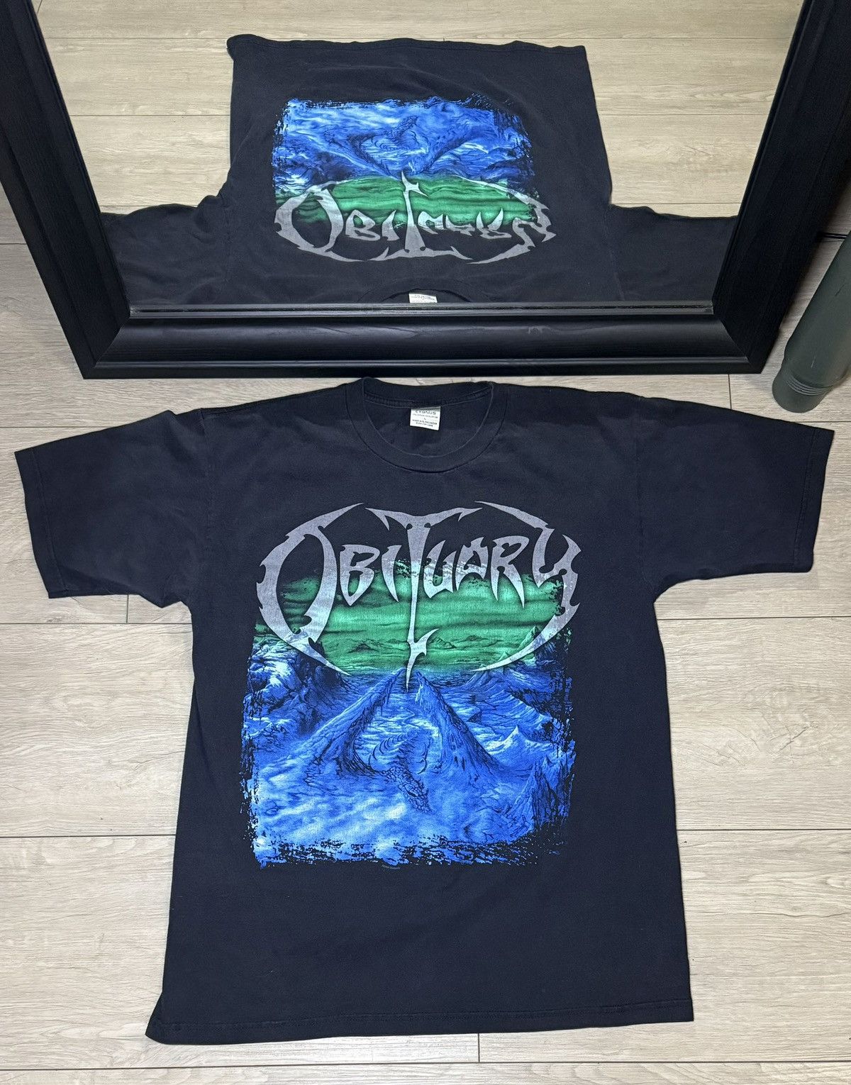 Giant Vintage 2000s Orbituary Frozen In Time Album Promo Shirt Size US L / EU 52-54 / 3 - 1 Thumbnail