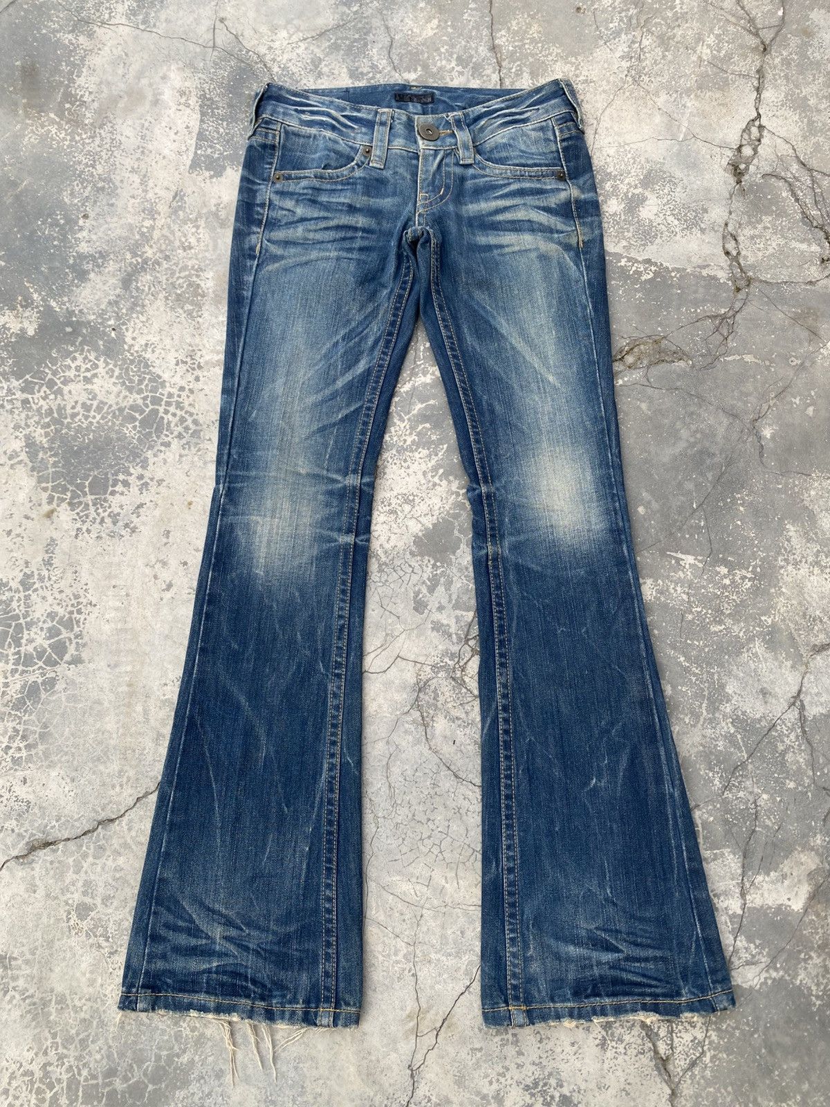 Japanese Brand CRUSH Stone Washed Flare Size US 28 / EU 44 - 1 Thumbnail
