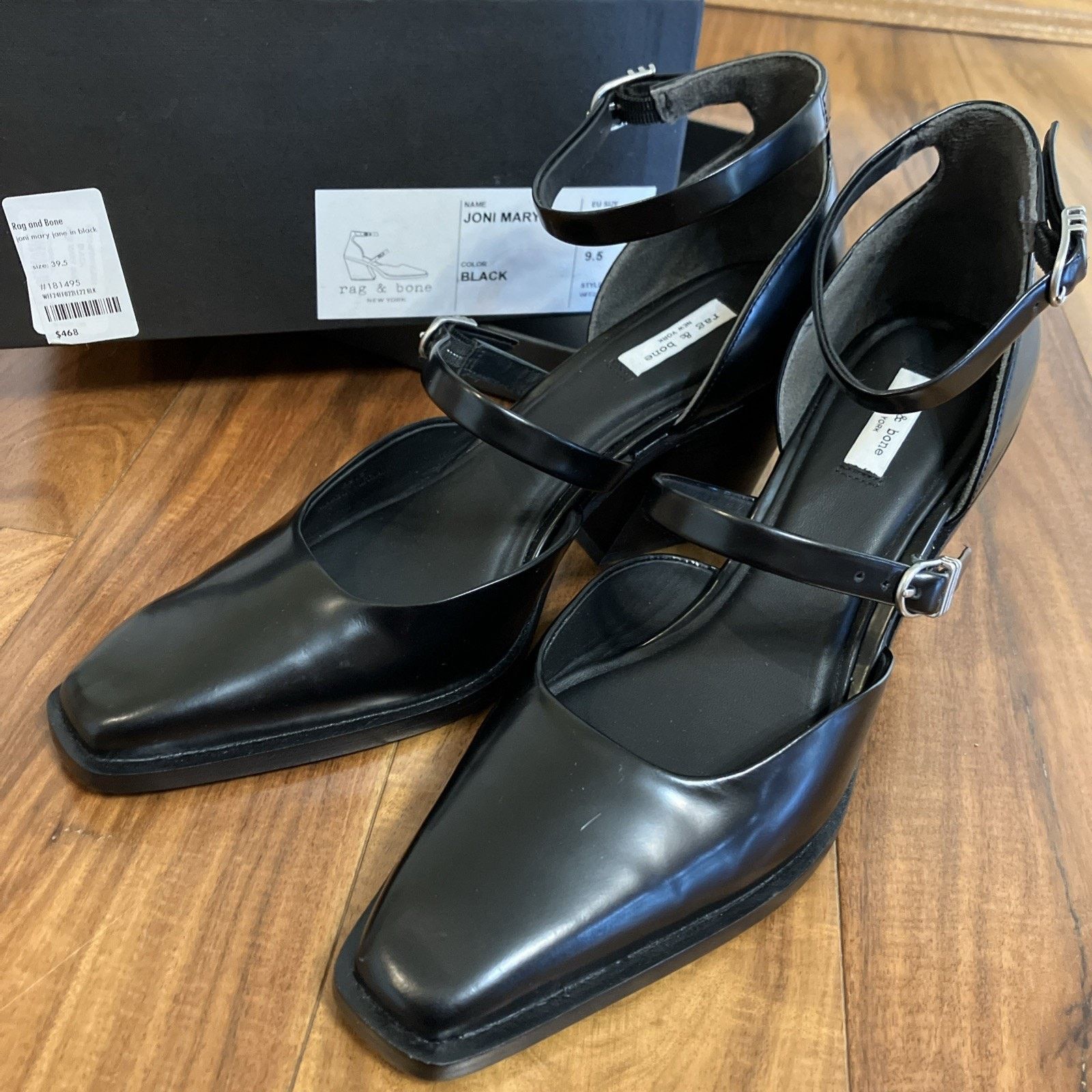 Rag & Bone NIB $468 Rag & Bone Mari Heel Sandal Black Suede Size: 9.5 Size US 9.5 / IT 39.5 - 1 Thumbnail