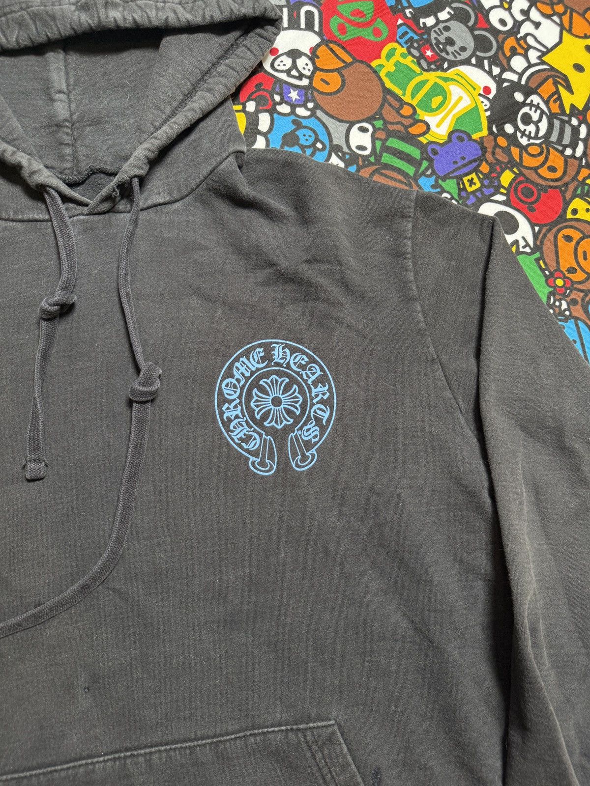 Chrome Hearts Chrome Hearts Black/Blue Online Exclusive Pullover Hoodie Size US L / EU 52-54 / 3 - 4 Thumbnail
