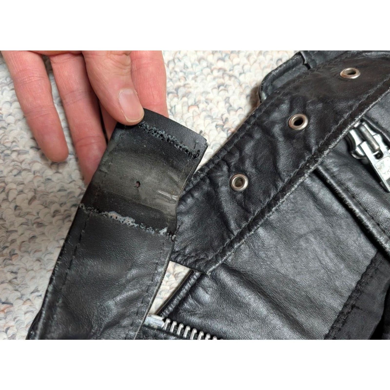 Vintage VINTAGE Dallas Leathers Biker Jacket Motorcycle Jacket Leather Cowhide 38 Black Mens S USA Made 1980s Size US S / EU 44-46 / 1 - 5 Thumbnail