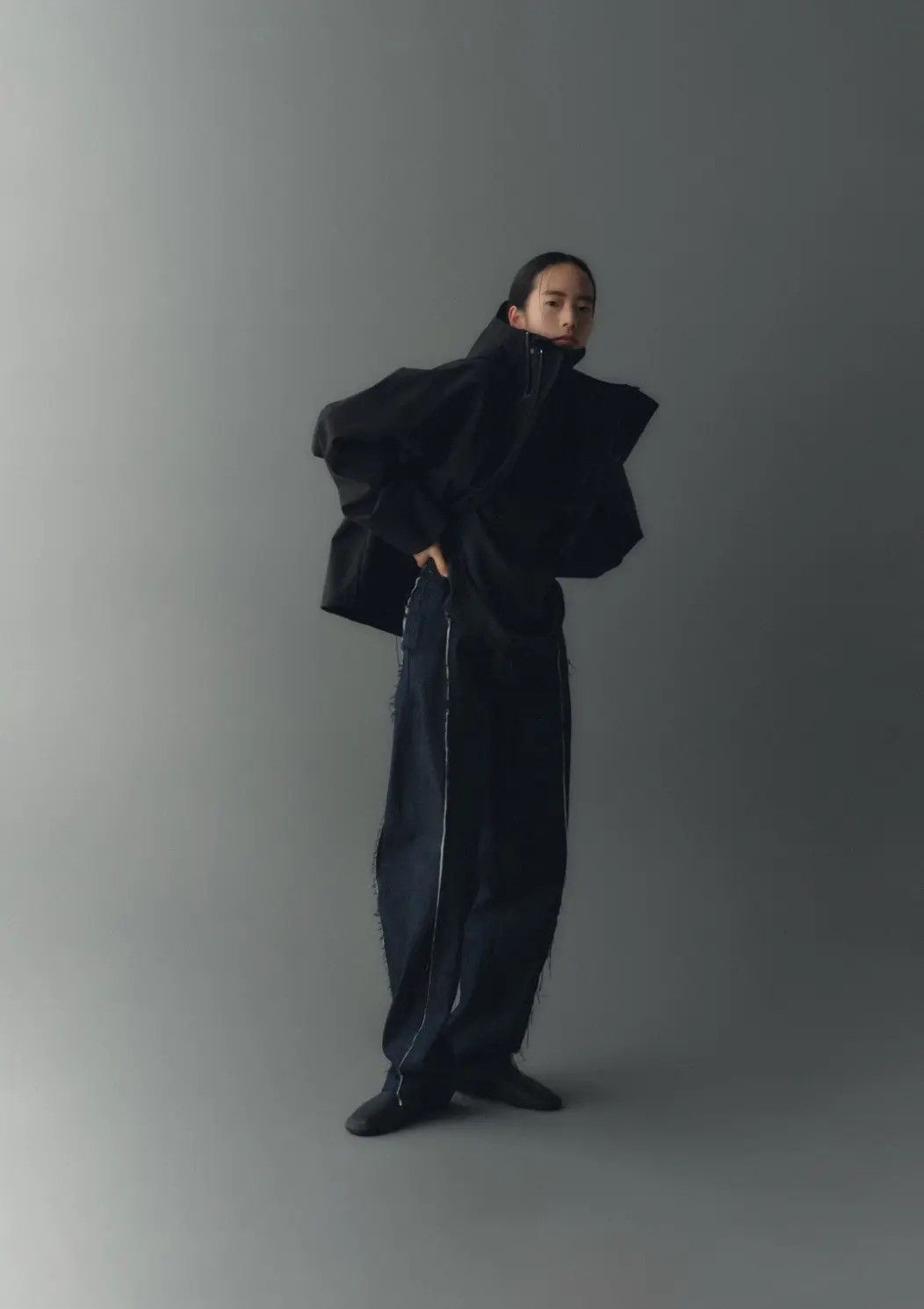 Vuja De Vuja Dé Amalia wide-leg raw denim Size US 30 / EU 46 - 1 Thumbnail