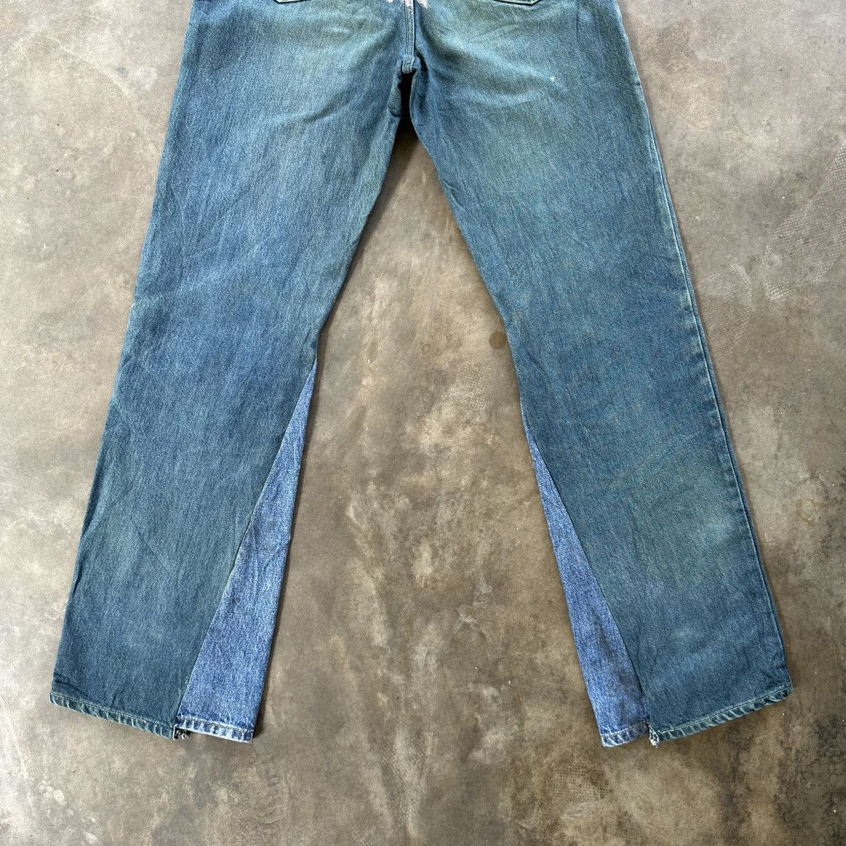 If Six Was Nine Vintage Edwin Dye Splash FLARE Denim Jean Pant W28 Size US 28 / EU 44 - 10 Thumbnail