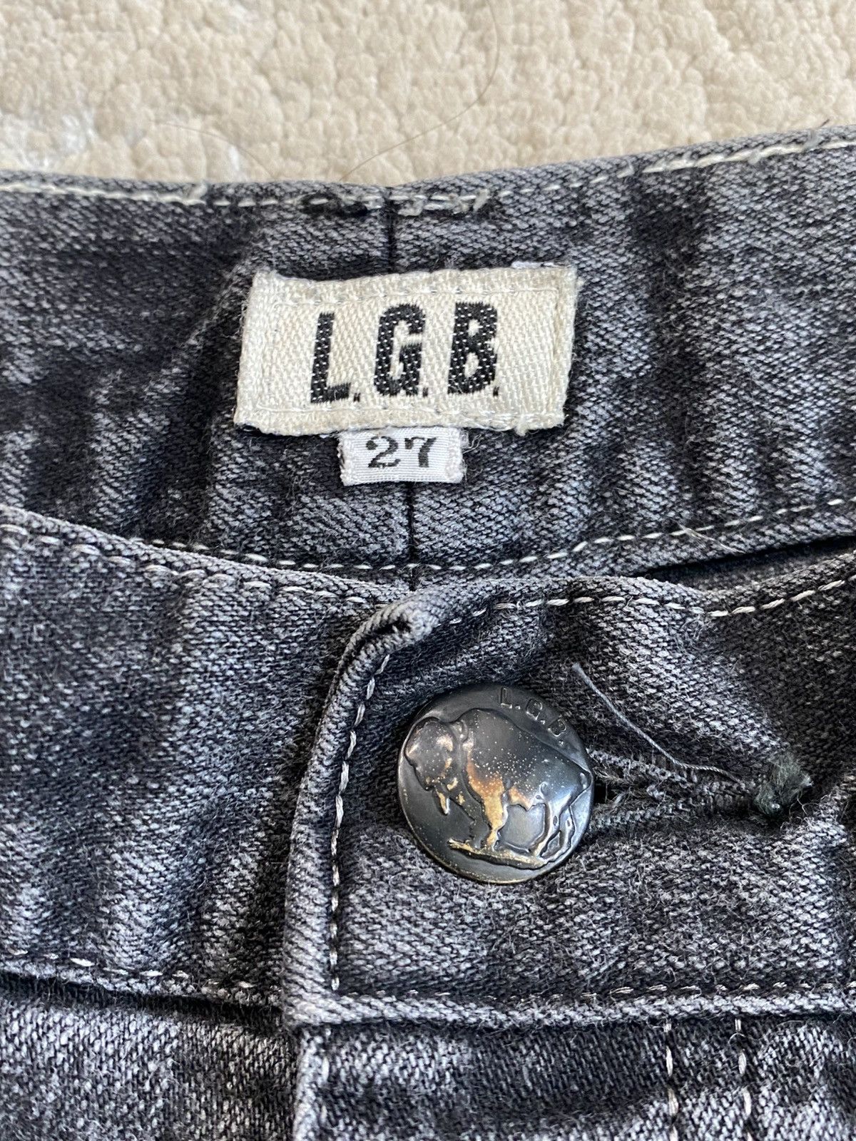 Le Grande Bleu (L.G.B.) LGB Womens Low-rise Denim Shorts Size 27" / US 4 / IT 40 - 2 Thumbnail