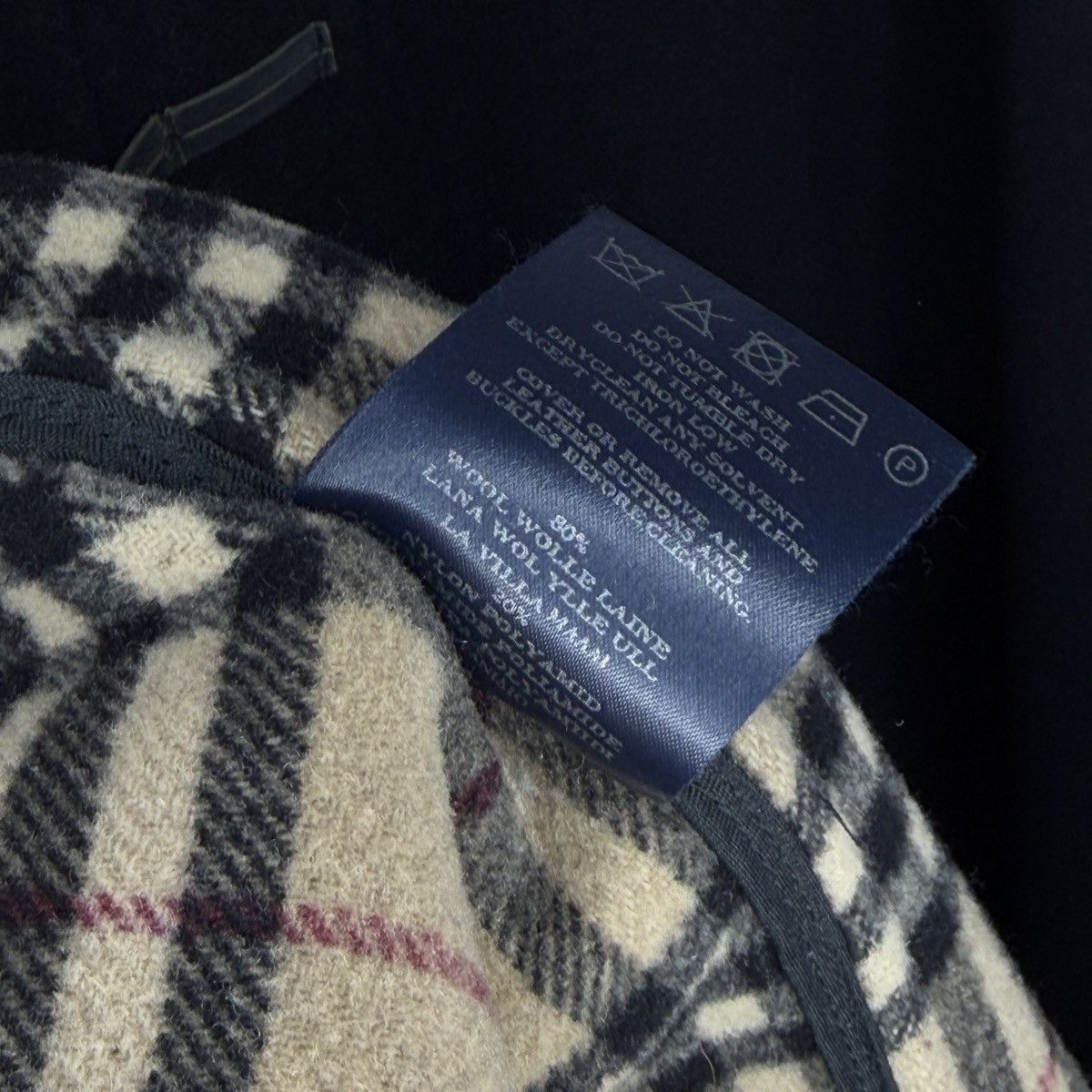 Burberry Burberry Duffle Black Wool Heavy Coat Nova Check Size US XL / EU 56 / 4 - 13 Thumbnail