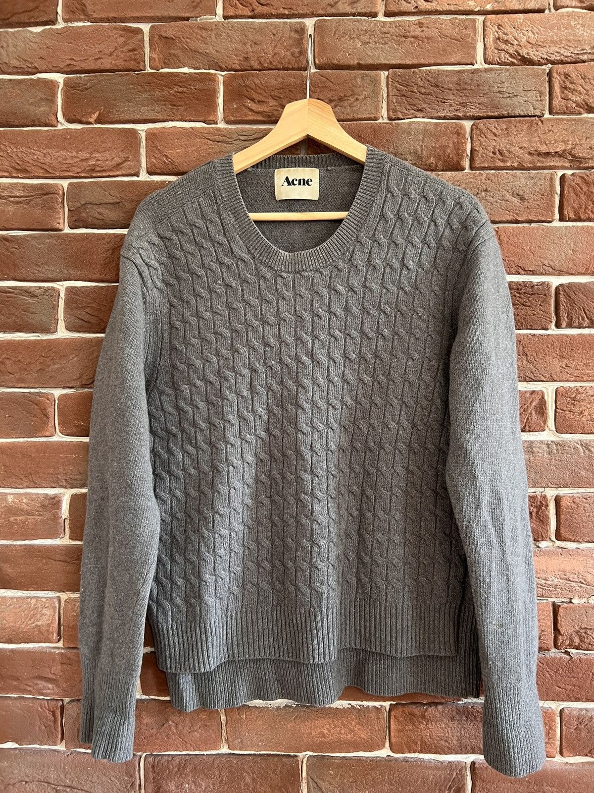 Acne Studios × Designer Acne Studios AW08 DF Layered Cable Wool Knit Luxury Casual Size US M / EU 48-50 / 2 - 1 Thumbnail