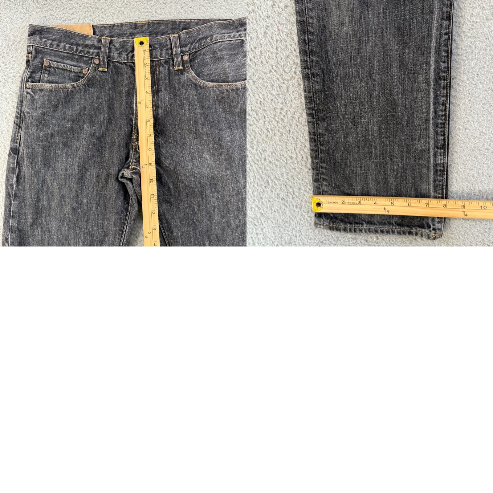 Gap Gap 1969 Jeans Mens 30x32 Black Straight Size US 30 / EU 46 - 9 Thumbnail