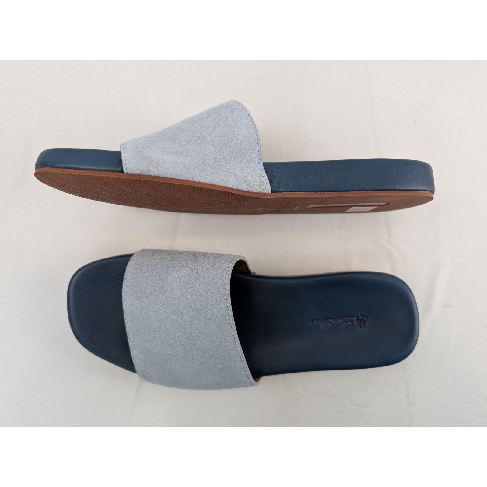 Loro Piana o1rshd1 Sea-Slide Walk Suede Slipper Sandal in Aqua Sea Size US 10 / EU 43 - 1 Thumbnail