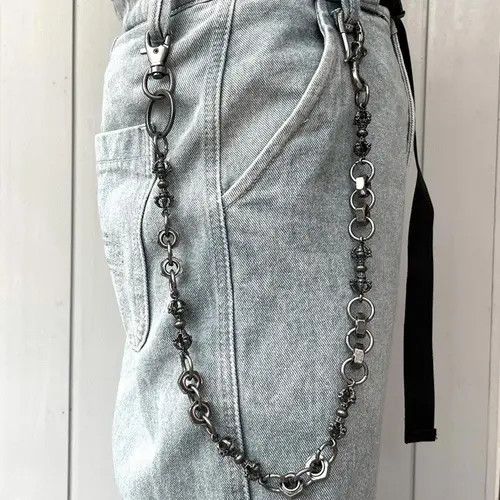Jewelry Screw Cap Waist Wallet Chain, Pants Chain Size ONE SIZE - 3 Thumbnail