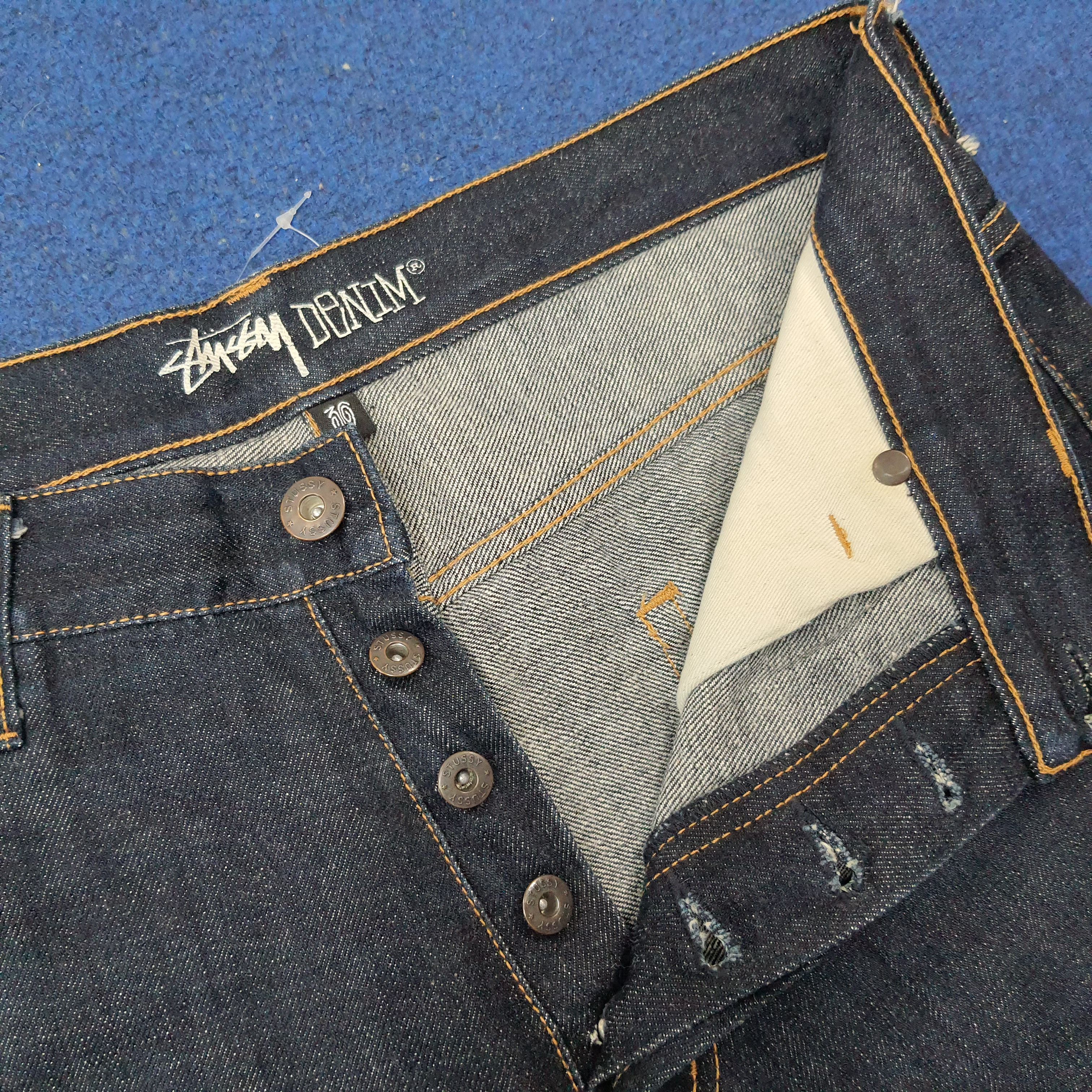Stussy Vintage Stussy Rough Rugger Denim Custom Logo Jeans C272N25 Size US 30 / EU 46 - 8 Thumbnail