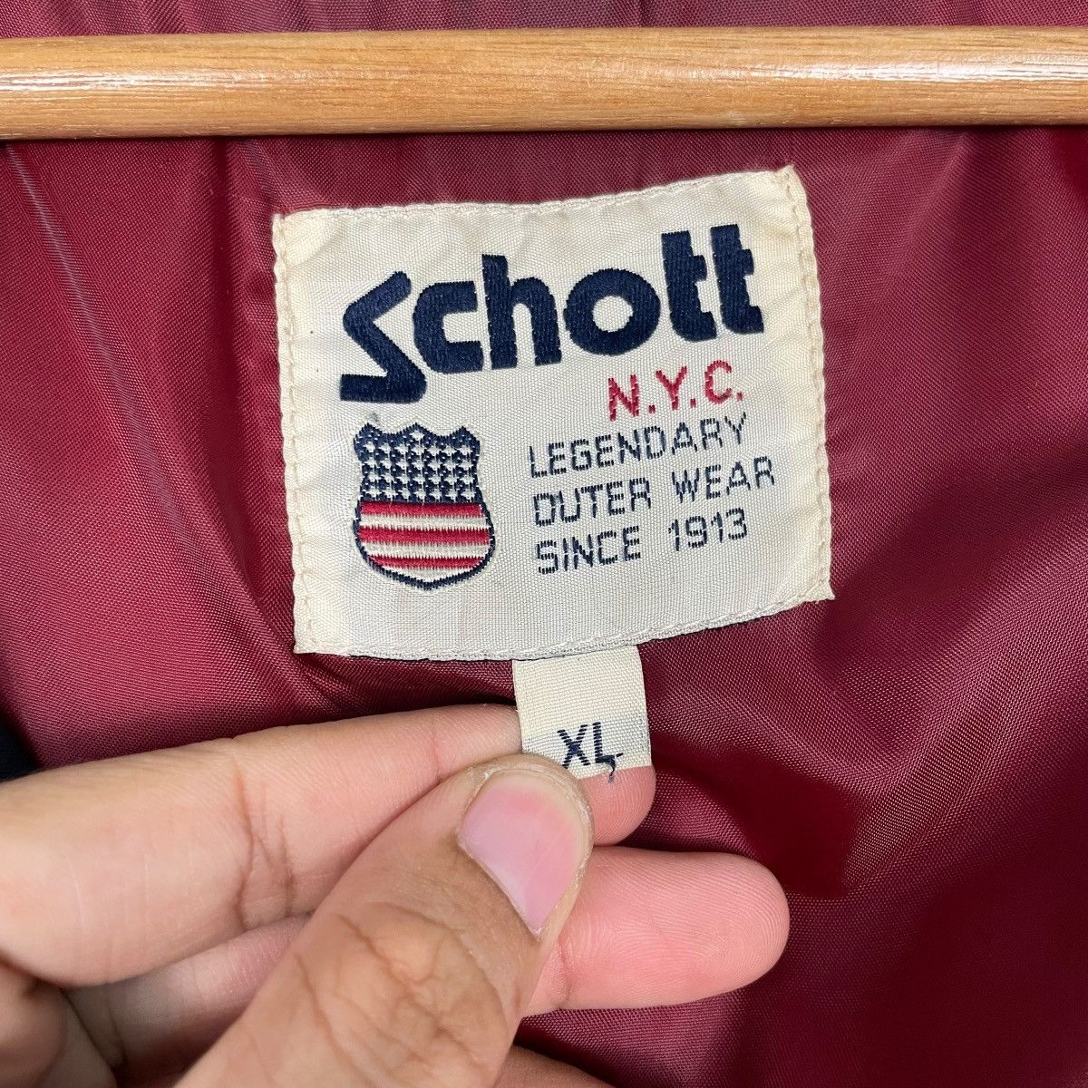 Schott Schott NYC Quilted Hooded Jacket Size US L / EU 52-54 / 3 - 18 Thumbnail