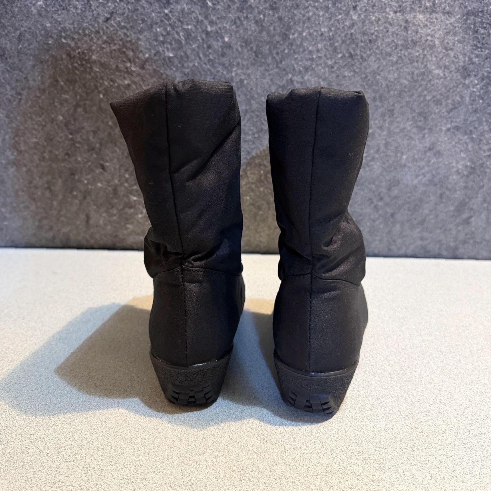 Vintage Toe Warmers Boots Size 7.5 WW Black Winter Snow Faux Fur Insulated Canada Womens Size US 8 / IT 38 - 4 Thumbnail