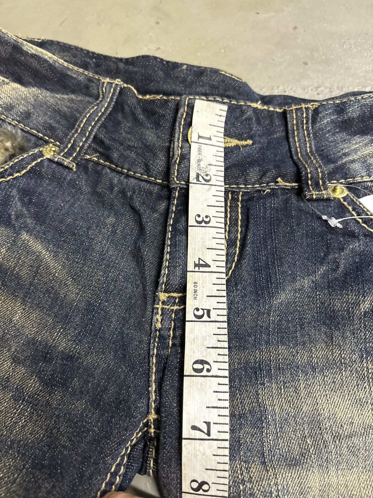 Hysteric Glamour Y2K Glamour Vintage Sexy Faux Fur Denim Super Mini Shorts Size 30" / US 8 / IT 44 - 12 Thumbnail