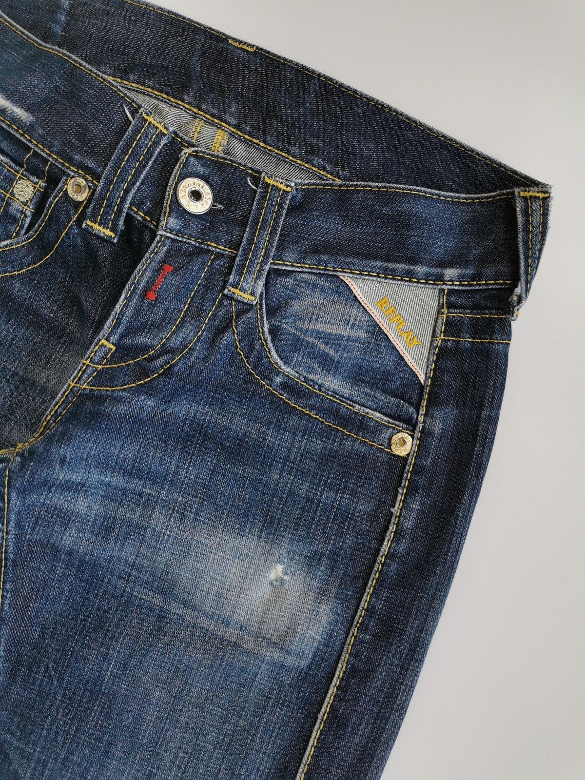 Replay Replay Italy Distressed Jeans Size 28" / US 6 / IT 42 - 4 Thumbnail