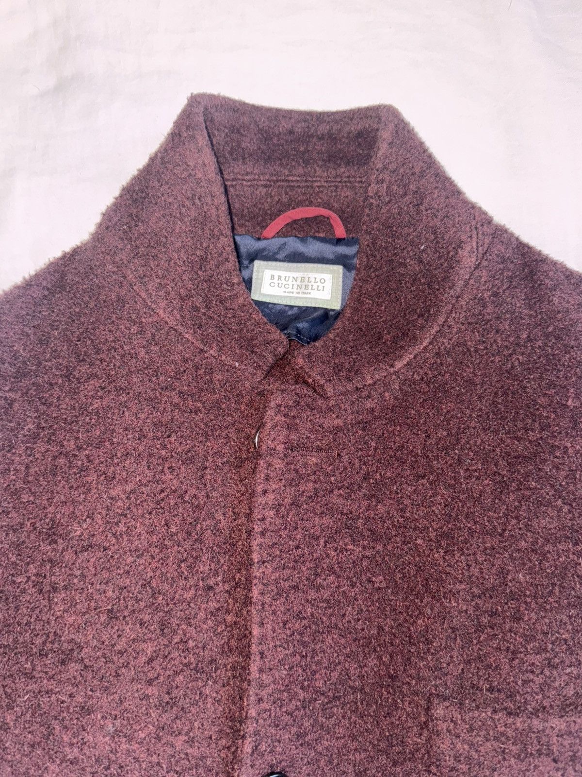 Brunello Cucinelli Brunello cucinelli burgundy wool jacket Size US S / EU 44-46 / 1 - 5 Thumbnail