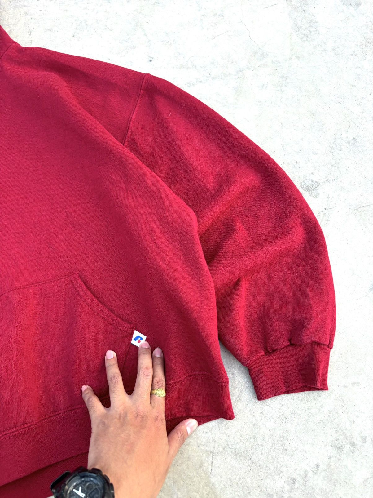 Russell Athletic Boxy 🎁 Russell Athletic Hoodie Red Size US XL / EU 56 / 4 - 7 Thumbnail