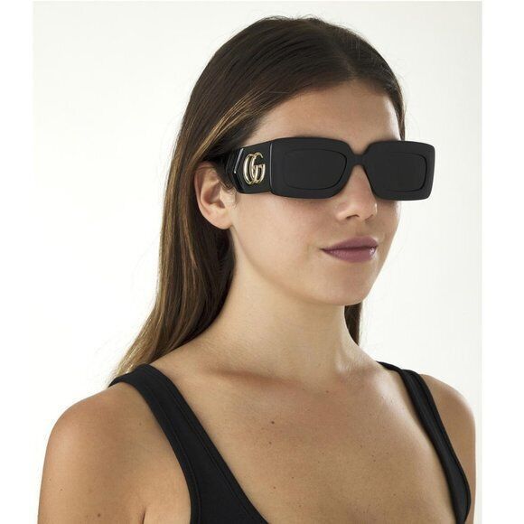 Gucci NEW Gucci GG0811S-001 Black Size ONE SIZE - 4 Thumbnail