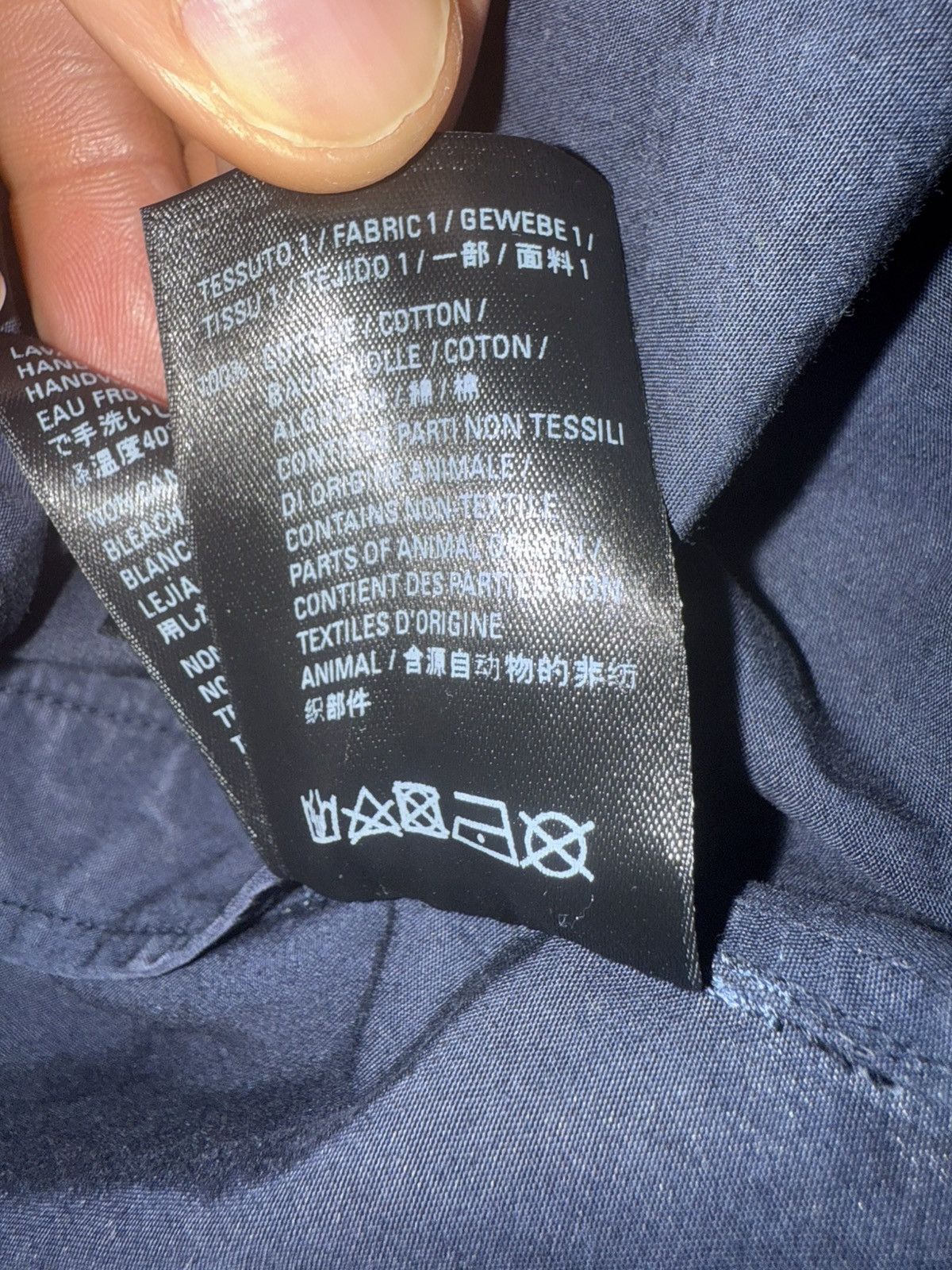 Balenciaga balenciaga navy button up shirt Size US M / EU 48-50 / 2 - 7 Thumbnail