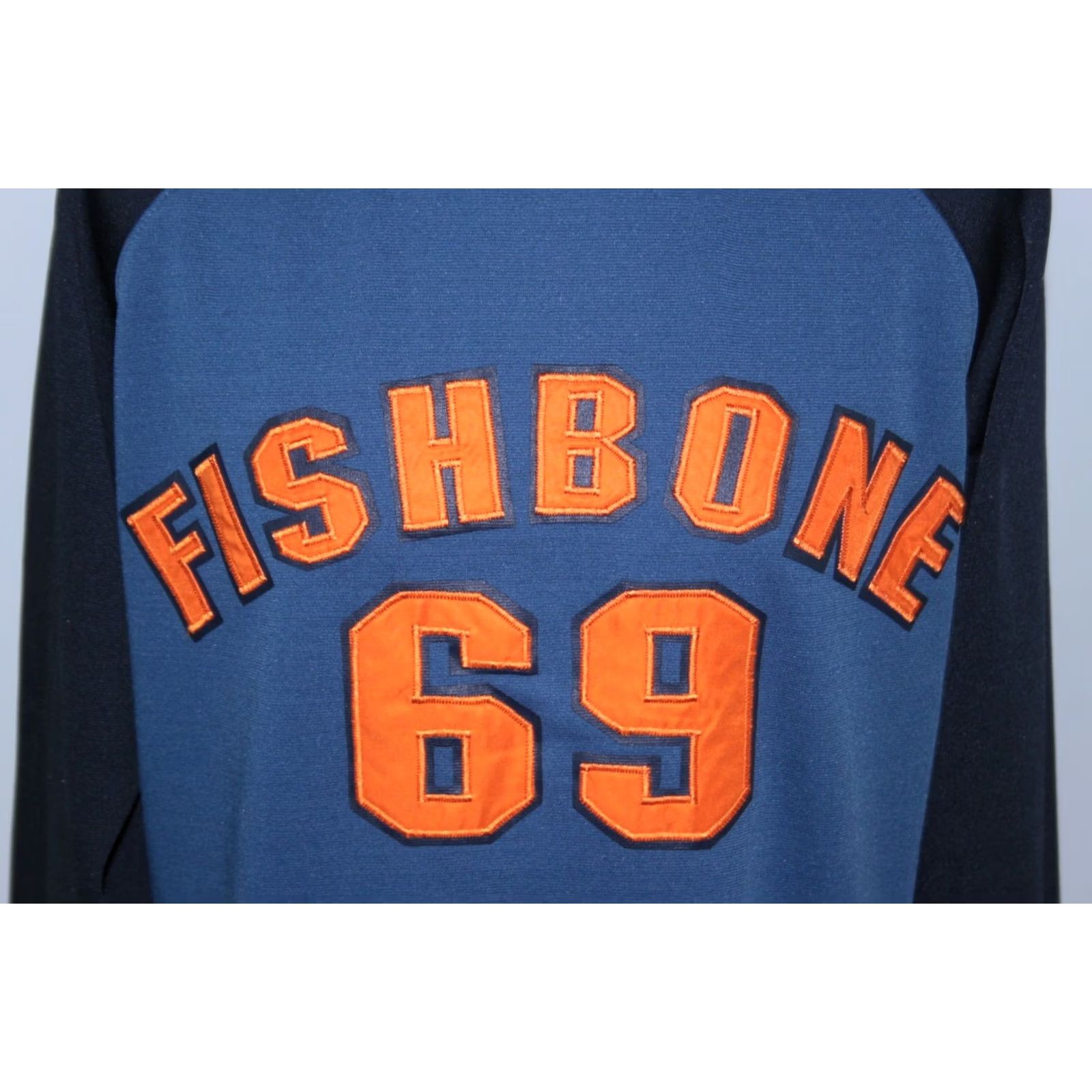 Vintage Fishbone XL Blue Mens Long Sleeve Jumper Jacket Size US XL / EU 56 / 4 - 2 Thumbnail