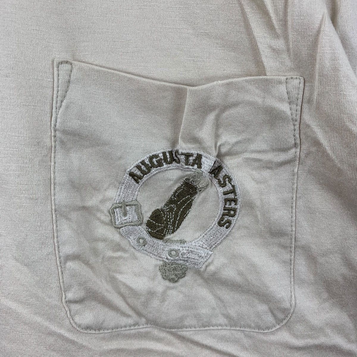 Vintage Vintage 80’ AUGUSTA MASTERS GOLF Crest Logo Polo Size US L / EU 52-54 / 3 - 3 Thumbnail