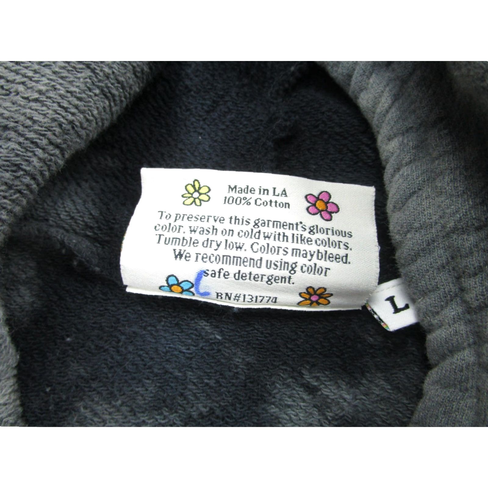 Vintage BIG BUD Hoodie Mens Large Gray Tie Dye Pullover Graphic Print Streetwear Size US L / EU 52-54 / 3 - 6 Thumbnail