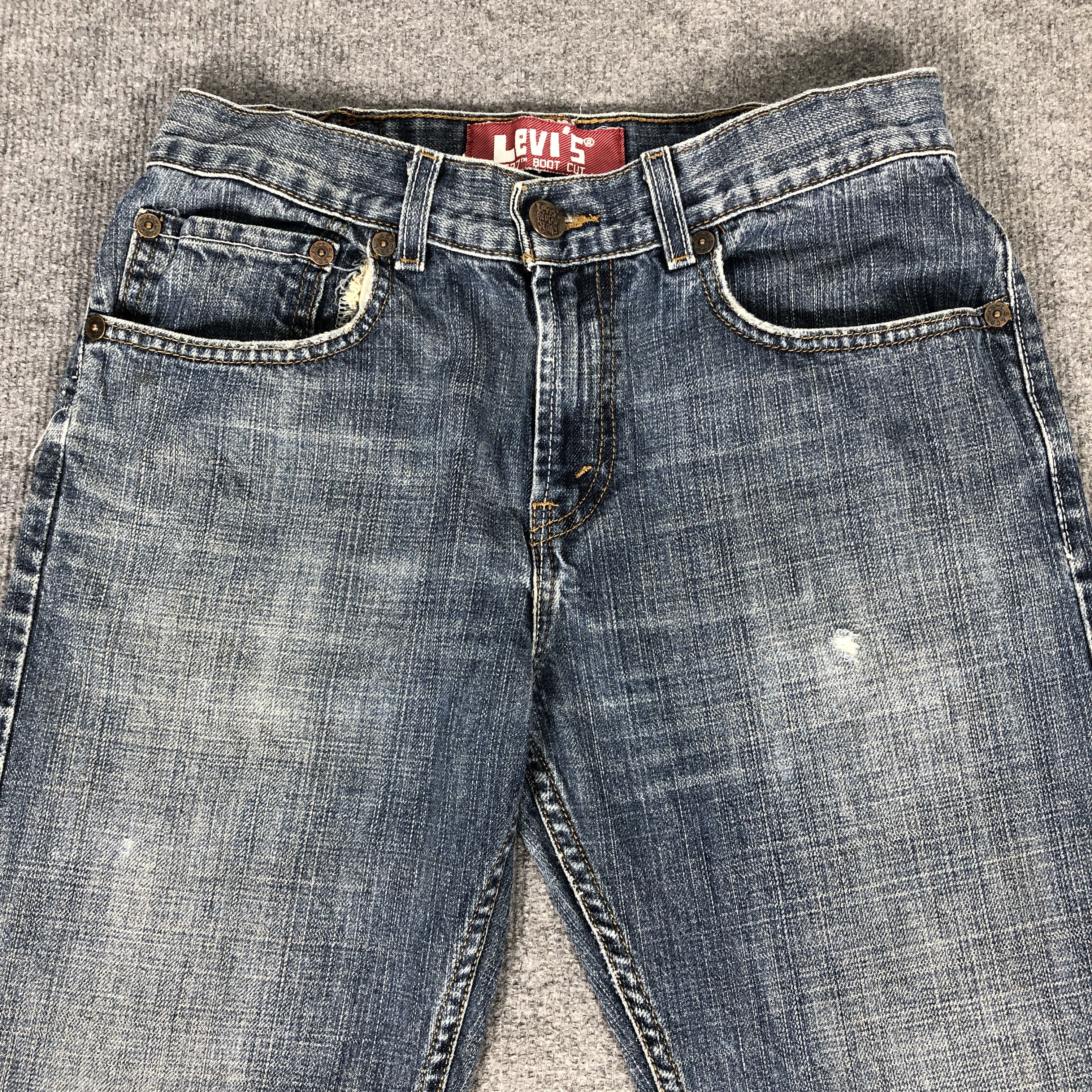 Levi's × Vintage Womens Vintage Levis 527 Jeans Boot Cut Flare L876W Size 30" / US 8 / IT 44 - 2 Thumbnail