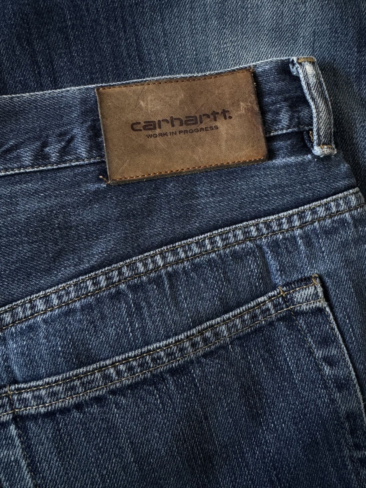 Carhartt 🔥🔥 Carhartt WIP Leyton Selvedge Jeans Size US 34 / EU 50 - 8 Thumbnail