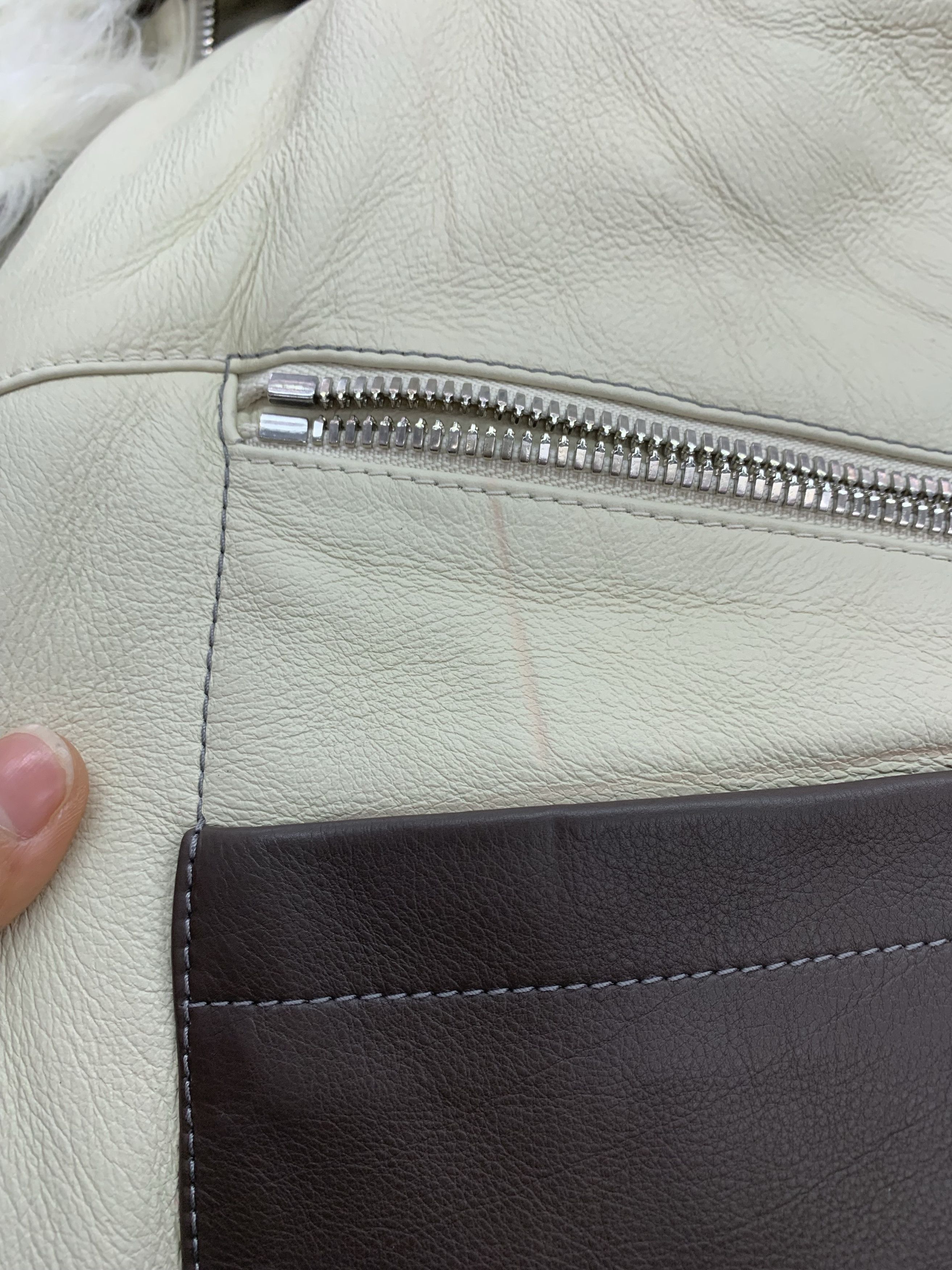 Hermes Hermes Shearling Jacket Off-White (48) Size US M / EU 48-50 / 2 - 8 Thumbnail