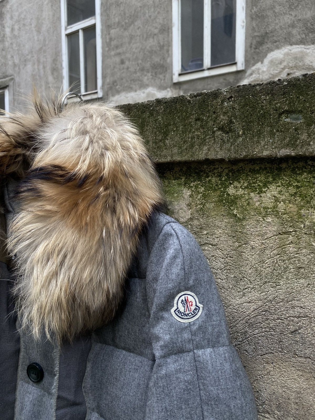 Moncler Moncler Fur Down Patch Jacket Size S / US 4 / IT 40 - 2 Thumbnail