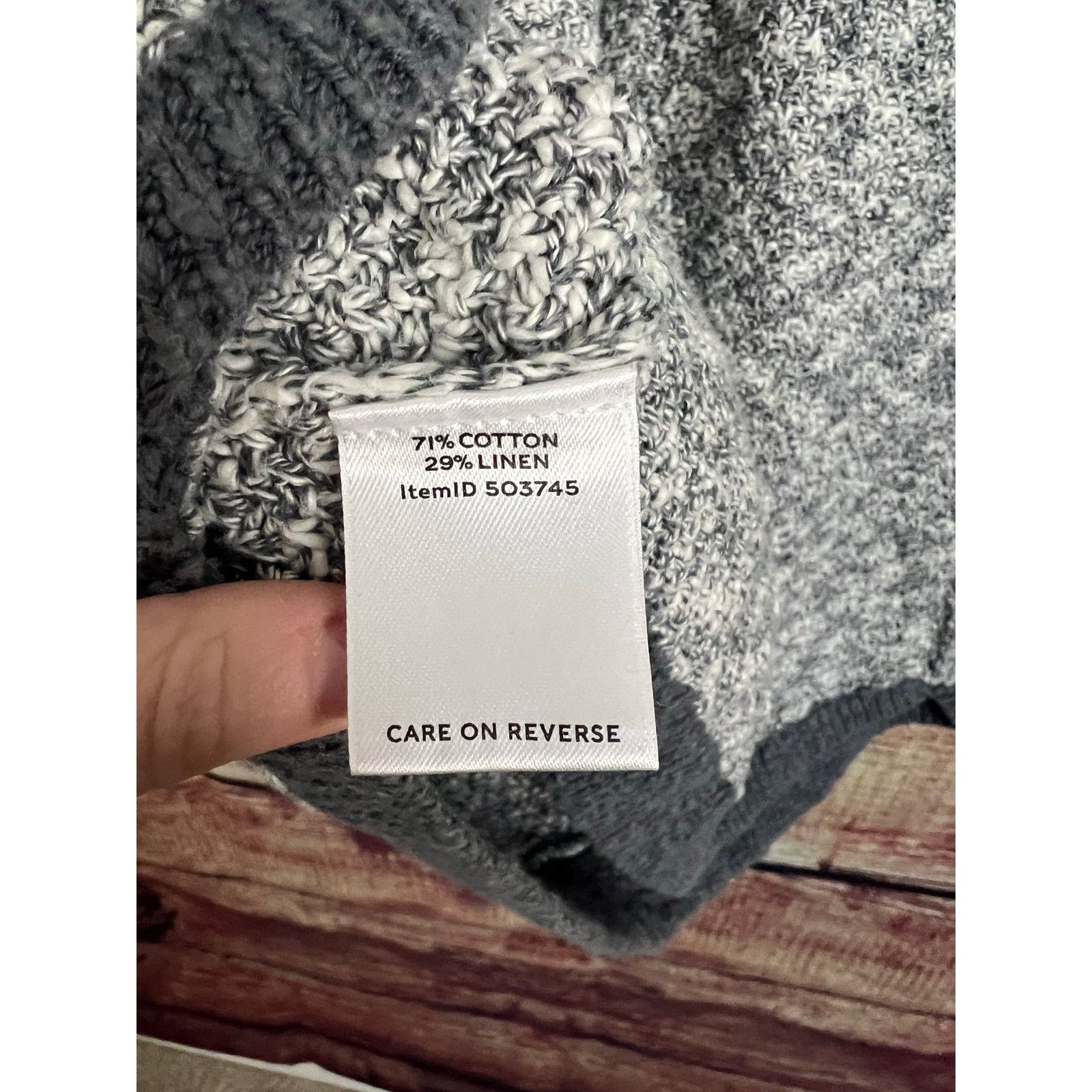 L.L. Bean LL Bean Sweater Dress Cotton Linen Knit Mock Neck Small Size S / US 4 / IT 40 - 3 Thumbnail