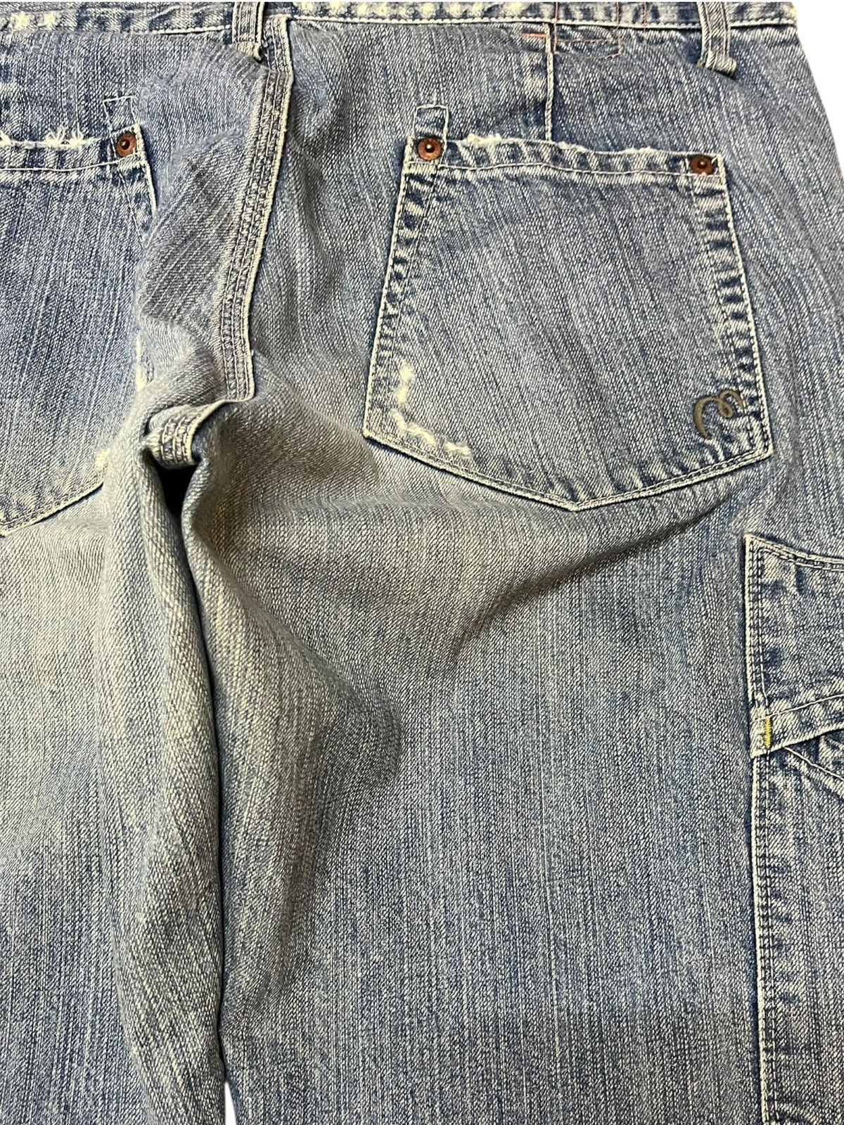 Japanese Brand Vintage Et Boit Carpenter Cargo Distressed Denim Size US 33 - 8 Thumbnail